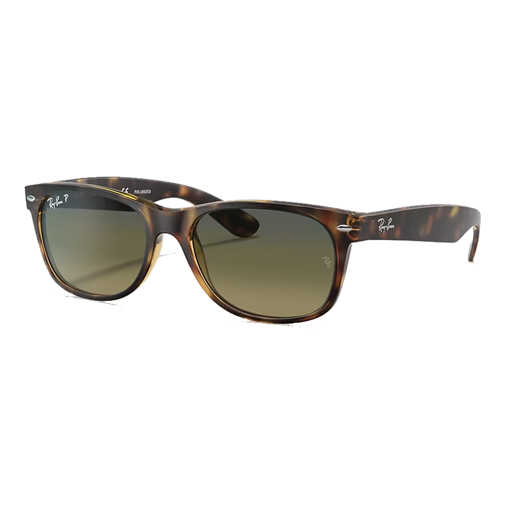 Ray Ban New Wayfarer Classic Blue Lenses Matte Havana Frame Sand n Surf