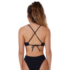 Salty Crew Tandem Reversible Black/White Bikini Top