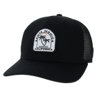 Black trucker MPS w/ Santa Monica CA Glow White/Black
