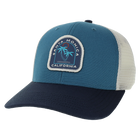 Santa Monica CA Glow Mid-Pro Snapback Marine Blue Navy Stone