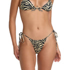 RVCA Slide Skimpy Tie Bikini Bottom - Light Tan (Front)