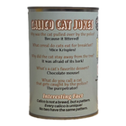 Canned Calico Cat | Stuffed Animal Cat Plush Jokes Label