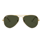 Ray-Ban Aviator Classic Polished Gold + Classic Green