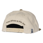 Salty Crew Hopper Oyster/Brown 5 Panel Hat Back