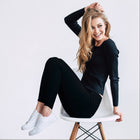 Britt's Knits Fleece Lined Leggings - Black