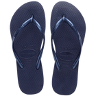 Havaianas Women's Slim Flip Flops Navy (Left and Right)