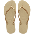 Havaianas Women's Slim Flip Flops Light Golden (Left and Right)