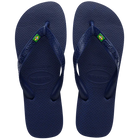 Havaianas Brazil Flip Flops - Navy (Left & Right)