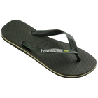 Havaianas Brazil Logo Flip Flops Green Olive