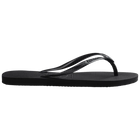 Havaianas Women's Slim Crystal Flip Flops - Black (Side)