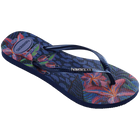 Havaianas Slim Animal Floral Fusion Flip Flops Navy