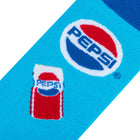 Pepsi logo and soda can design on a blue background Cool Socks Pepsi Cans Socks - Women's