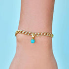 Pura Vida Harper Chalcedony Charm in a bracelet