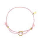 Pura Vida Friendship Ring Bracelet - Light Pink