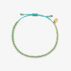 Pura Vida Goldie Woven Seed Bead Bracelet Blue
