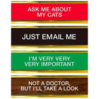 Daily Desk Plaque - Desktop Flip Book - 4 Fun Phrases