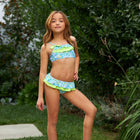 Young girl wearing Kids Floral Two Piece Shoulder Strap