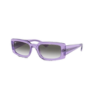 Ray-Ban Kiliane Bio-Based Polished Transparent Violet + Gradient Green