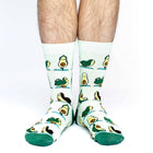 Men's Avocado Yoga Socks: Shoe Size 7-12