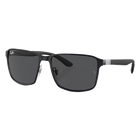Ray-Ban RB3721 Polished Black on Black Side View