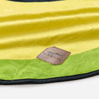 Slowtide Avo Beach Towel edge with logo