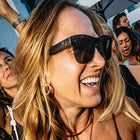 Woman wearing Blenders - Metal Millenia Jet Black