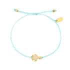 Pura Vida Tortuga Gold Dainty Bracelet - Blue