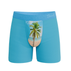 The Beach Please - Palm Tree Ball Hammock® Pouch Underwear With Fly