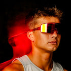 Model wearing Blenders Eclipse Inferno