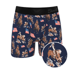 The Bootstraps & Chaps - Americana Cowboy Ball Hammock® Pouch Underwear With Fly