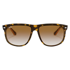 Ray-Ban Boyfriend Polished Light Havana, Light Brown Gradient Lenses