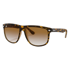 Ray-Ban Boyfriend Polished Light Havana, Light Brown Gradient Lenses SIde View