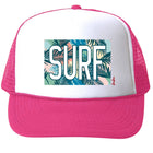 Bubu Surf Floral Trucker Hat - Hot Pink (Front)