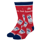 Cool Socks Budweiser Cans Men's Crew Folded