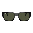 Ray-Ban Carlos Polished Black Frame, Green Lenses Front