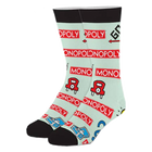 Crazy Socks - Men's Crew Folded - Monopoly Logos