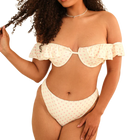 Dippin Daisys Seashore High Waist Cheeky Bikini Bottom Dotted Pink