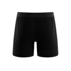 Black boxer briefs on a white background