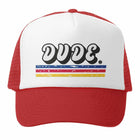 Grom Squad DUDE Trucker Hat - Red/White