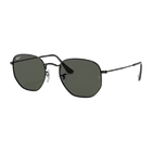 Ray-Ban RB3548N Polished Black Hexagonal Flat G-15 Green Lenses Side view