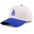 LA City Logo Two Tone Canvas Cotton Cap - Blue