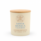 Santa Monica Luxe Matte Glass Travel Candle - Lavender Driftwood