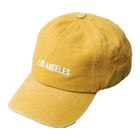Los Angeles New York Baseball Cap - LA Washed Mustard