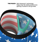 The Mascot - American Flag Ball Hammock® Pouch Underwear With Fly