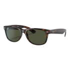 Ray-Ban New Wayfarer Classic Polished Tortoise, G-15 Green Lenses Side View