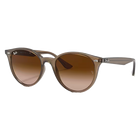 Ray-Ban RB4305 Polished Beige, Brown Gradient Lenses Side