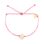 Pura Vida Ombre Wave Gold Charm Bracelet Petal Pink
