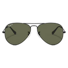 Ray-Ban Aviator Classic Polished Black, G15 Green