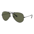 Ray-Ban Aviator Classic Polished Black, G15 Green Side View