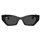 Ray-Ban Zena Bio-Based Polished Black, Dark Grey Lenses Front